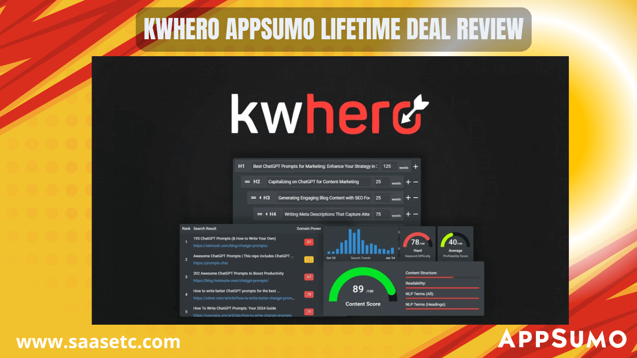 KWHero AppSumo Lifetime Deal Review